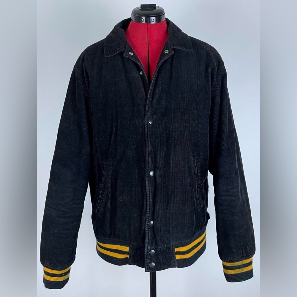 Supreme Black Corduroy Varsity Jacket